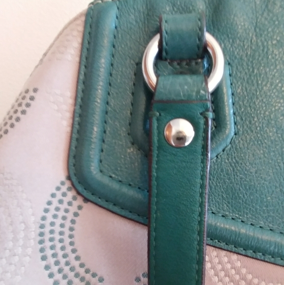 Coach Ashley Dotted OP Art North South Satchel Bag - Picture 11 of 16